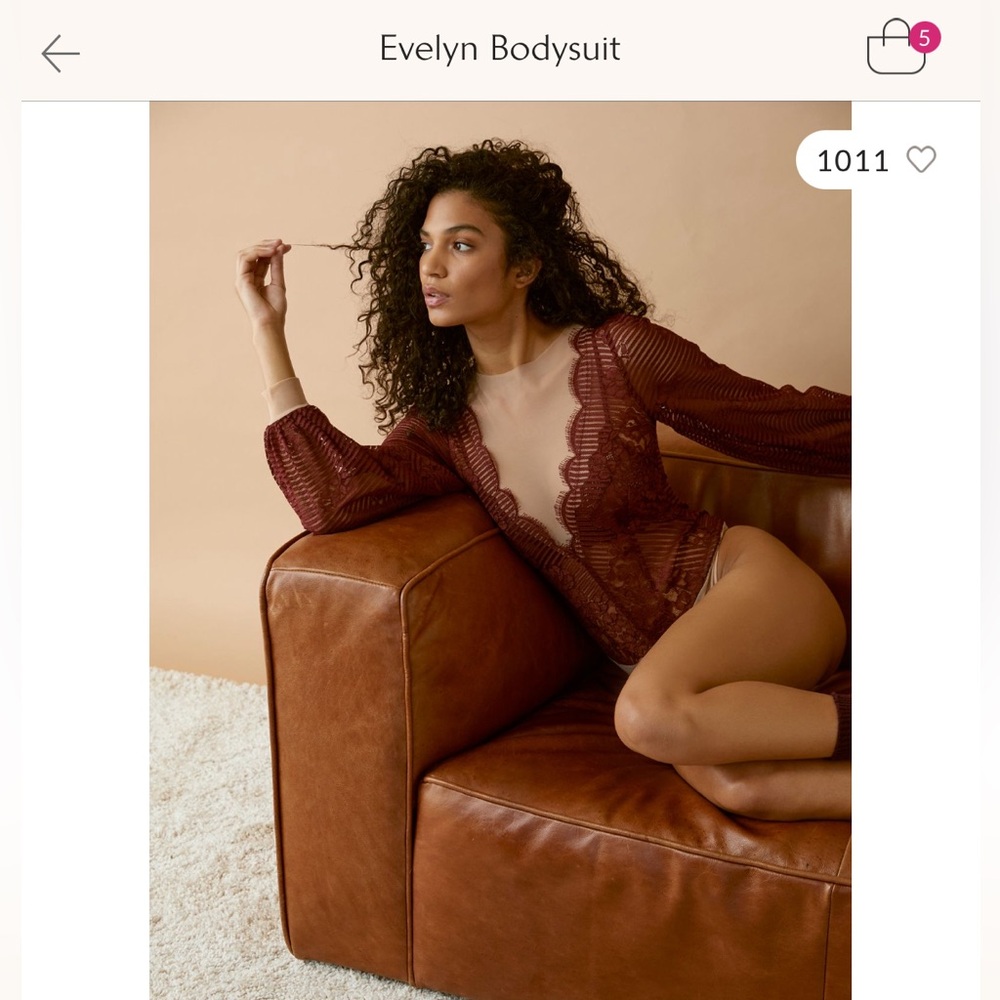 Free people Evelyn black lace body suit
